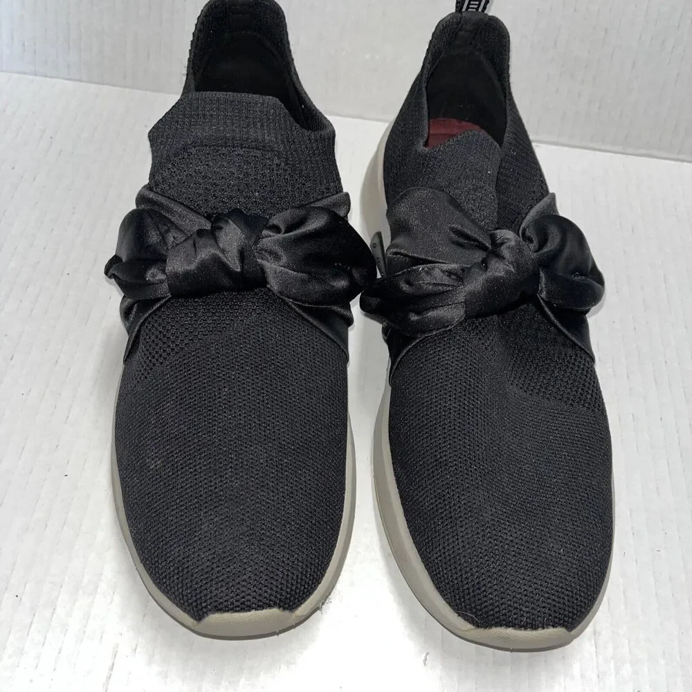 Mark Nason Los Angeles Black Knit Slip On Sneaker Shoe Size 8